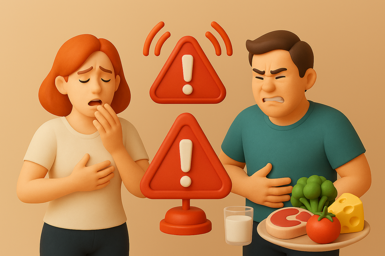 Intolerancia alimentaria: cómo diferenciarla de una alergia